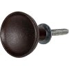 Clayre & Eef 64898 Bouton de porte, jeu de 4, brun Ø 3x2 cm