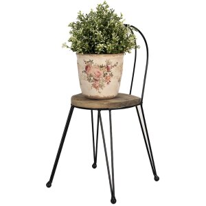 Clayre & Eef 64942 Table pour plantes marron 23x22x45 cm