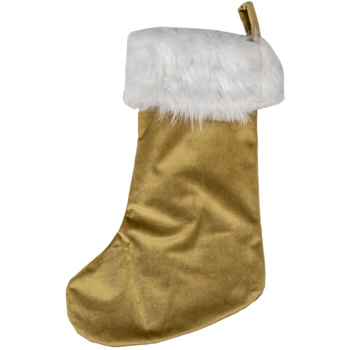 Clayre & Eef 64957 Chaussette de Noël marron 30x1x45 cm