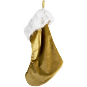 Clayre & Eef 64957 Chaussette de Noël marron 30x1x45 cm