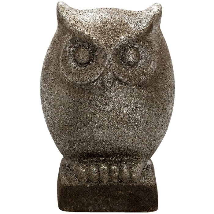 Clayre & Eef 6CE1306 Déco Hibou Gris 15x10x23 cm