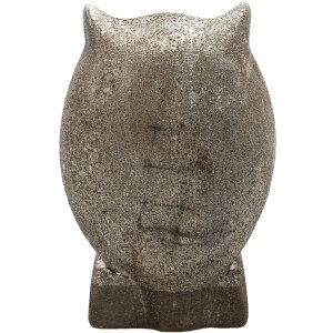 Clayre & Eef 6CE1306 Déco Hibou Gris 15x10x23 cm