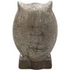 Clayre & Eef 6CE1306 Déco Hibou Gris 15x10x23 cm