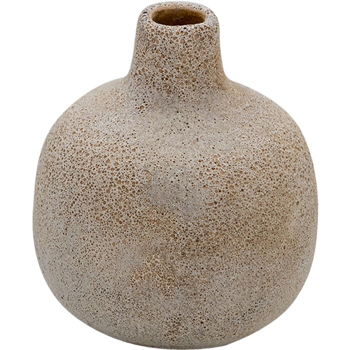 Clayre & Eef 6CE1318 Vase décoratif Beige Ø 9x9 cm