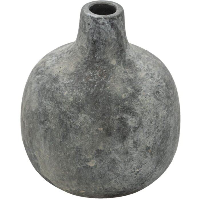 Clayre & Eef 6CE1319 Vase décoratif Gris Ø 9x9 cm