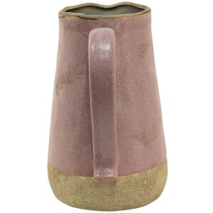 Clayre & Eef 6CE1381L Pichet décoratif Rose, Beige 20x14x23 cm