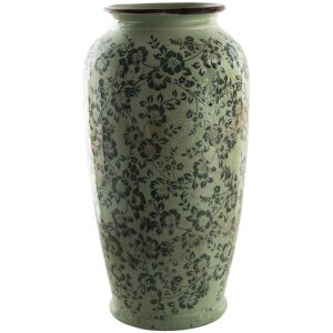 Clayre & Eef 6CE1392L Vase décoratif bleu,...