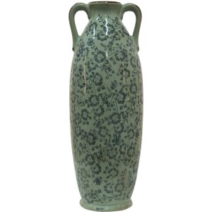 Clayre & Eef 6CE1393L Vase décoratif bleu,...