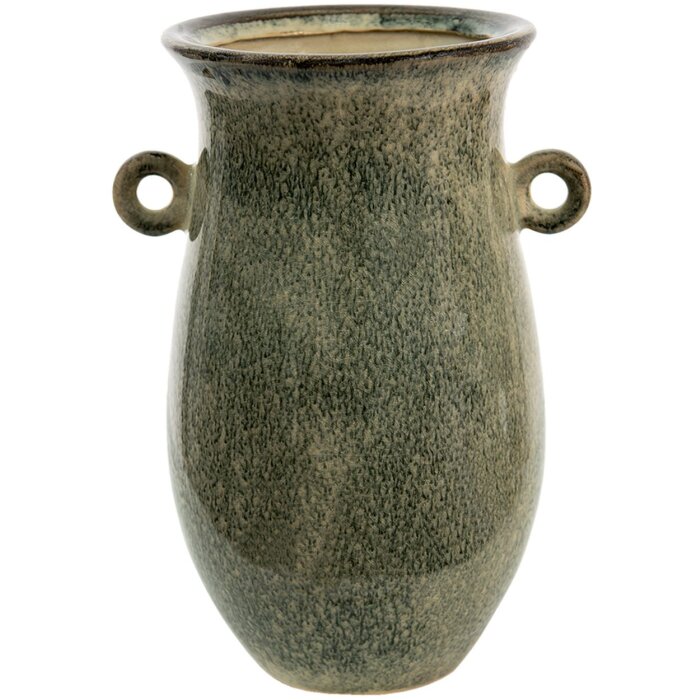 Clayre & Eef 6CE1405 Vase décoratif Vert, Marron, Beige 18x14x26 cm