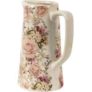 Clayre & Eef 6CE1413L Pichet décoratif rose 20x13x25 cm