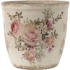 Clayre & Eef 6CE1421M Pot de fleurs pour lintérieur Rose, Beige Ø 12x12 cm