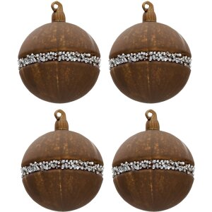 Clayre & Eef 6GL3271 Boules de Noël, set de 4,...