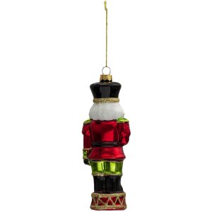 Clayre & Eef 6GL3321 Pendentif Casse-Noisette Rouge,...