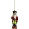 Clayre & Eef 6GL3321 Pendentif Casse-Noisette Rouge, Vert 6x4x17 cm