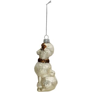 Clayre & Eef 6GL3362 Pendentif Bijoux Chien Blanc...