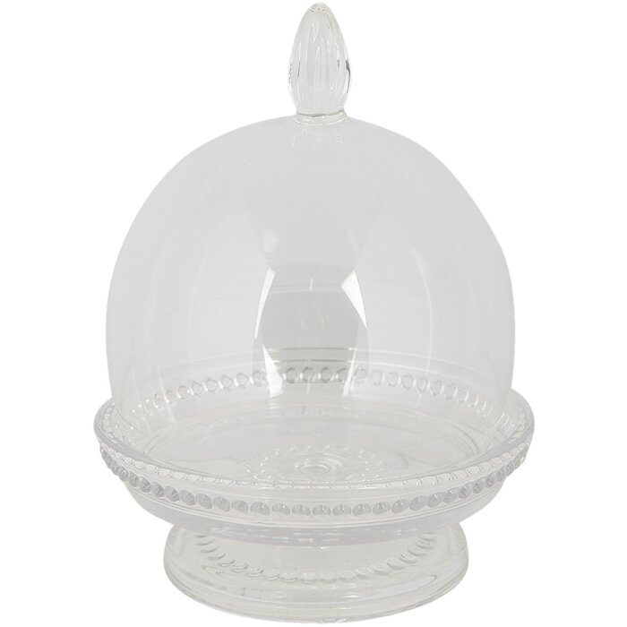 Clayre & Eef 6GL3380 Cloche en verre Transparent Ø 12x17 cm