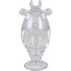 Clayre & Eef 6GL3387 Bonbonnière avec couvercle Vache Transparent Ø 8x19 cm