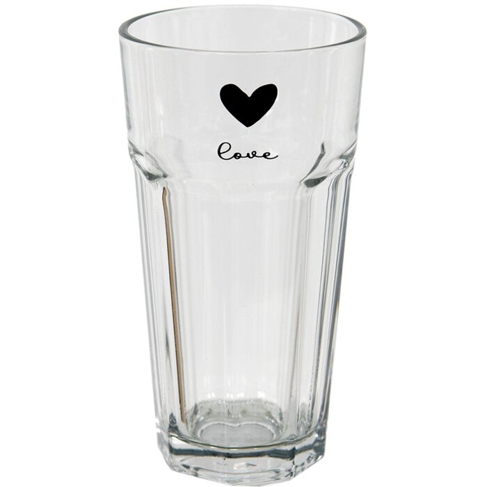 Clayre & Eef 6GL3713 Verre à eau Transparent Ø 8x15 cm - 320 ml