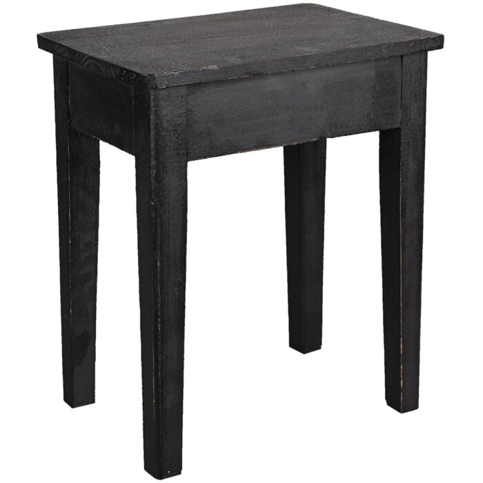 Clayre & Eef 6H2053 Tabouret décoratif noir 36x25x43 cm