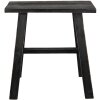 Clayre & Eef 6H2056 Tabouret décoratif noir 42x28x43 cm