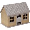 Clayre & Eef 6H2068 Boîte à œufs Petite maison brune 23x13x18 cm