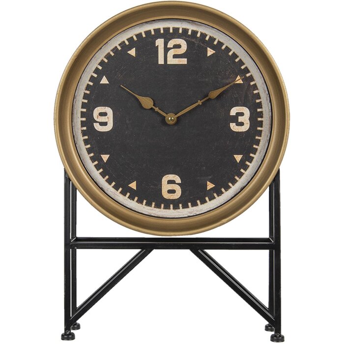 Clayre & Eef 6KL0664 Horloge de parquet noir 35x8x53 cm - 1xAA