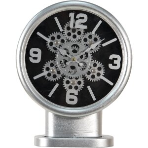 Clayre & Eef 6KL0746 Horloge de table couleur argent...