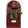 Clayre & Eef 6PR4748 Décorations de Noël Fixe Boîte aux lettres rouge 8x6x15 cm