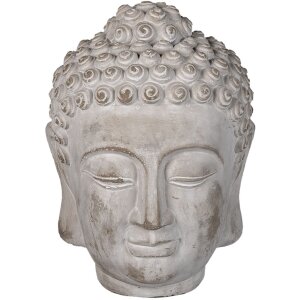 Clayre & Eef 6TE0360L Bouddha Déco Gris...