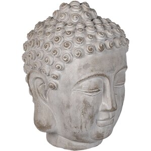 Clayre & Eef 6TE0360L Bouddha Déco Gris...