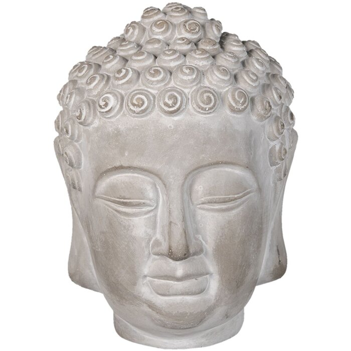 Clayre & Eef 6TE0360M Déco Bouddha Gris 15x15x19 cm