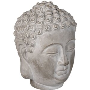 Clayre & Eef 6TE0360M Déco Bouddha Gris 15x15x19 cm