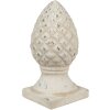 Clayre & Eef 6TE0397 Décoration Pomme de pin Beige Ø 14x28 cm