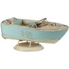 Clayre & Eef 6Y4610 Déco Mini modèle bateau turquoise 18x8x8 cm