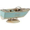 Clayre & Eef 6Y4610 Déco Mini modèle bateau turquoise 18x8x8 cm