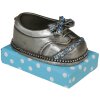 Clayre & Eef 6ZI163BL Boîte à dents Chaussure Gris 4x6x4 cm