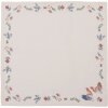 Clayre & Eef CAR43 Serviettes de table en coton, lot de 6, beige 40x40 cm