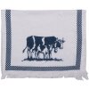 Clayre & Eef CT019 Serviette dinvité blanc 40x66 cm