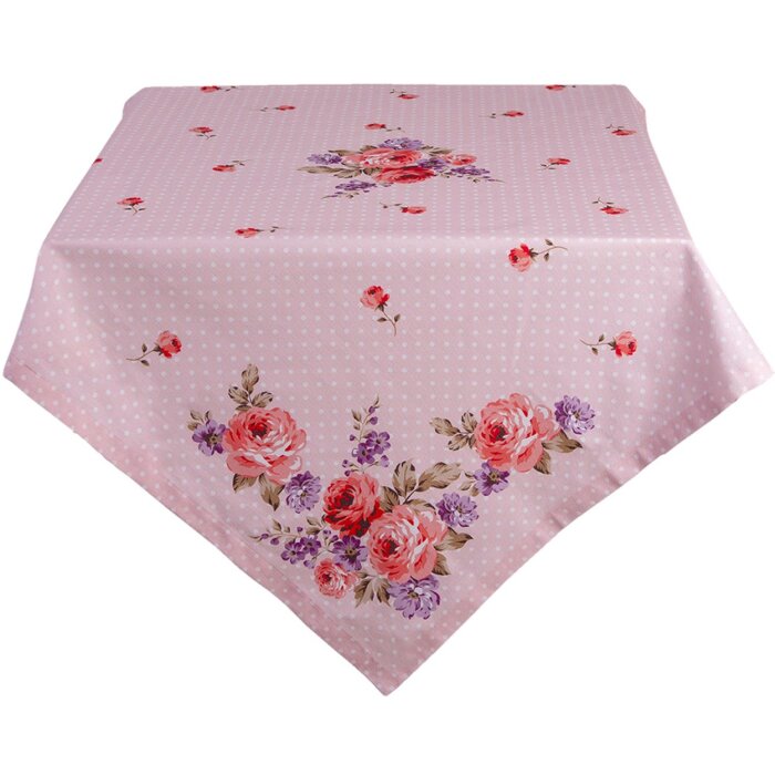 Clayre & Eef DTR03 Nappe rose, lilas 130x180 cm