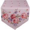 Clayre & Eef DTR65 Chemin de table rose, lilas 50x160 cm