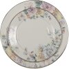 Clayre & Eef FLOFP Vaisselle Assiette plate blanche Ø 26x2 cm