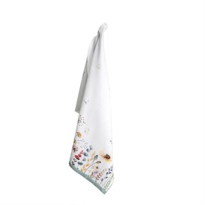 Clayre & Eef FOB42 Torchon blanc, Grun 50x71 cm