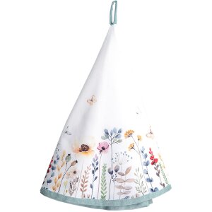 Clayre & Eef FOB48 Torchon blanc, Grun Ø 80 cm