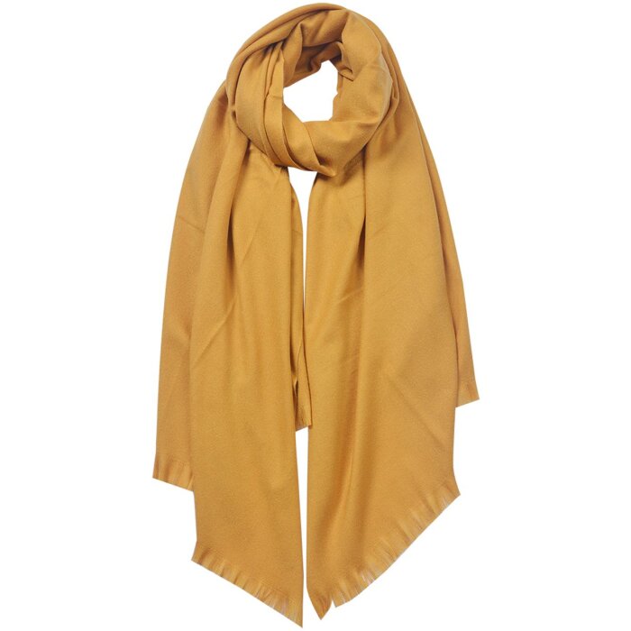 Clayre & Eef JZSC0611Y Foulard dhiver Femme Jaune 70x190 cm