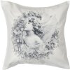 Clayre & Eef KT021.264 Housse de coussin blanc 45x45 cm