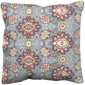 Clayre & Eef KT032.062 Housse de coussin bleu, rouge...