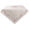 Clayre & Eef Nappe Little Rose Collection 100x100 cm Crème