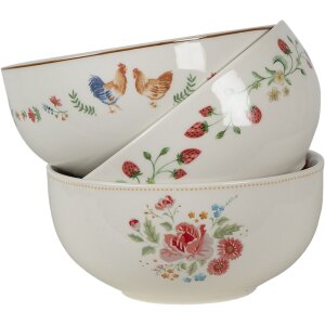 Clayre & Eef LRCPU Bol de soupe Beige Ø 14x7 cm