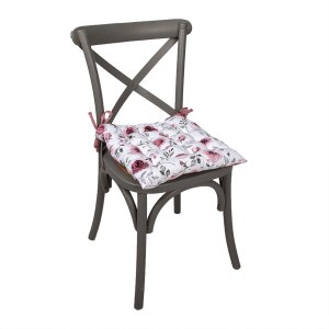 Clayre & Eef RUR29 Coussin de chaise en mousse rose 40x40 cm