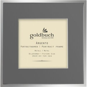 Goldbuch cadre métal Argento 10x10 cm avec...